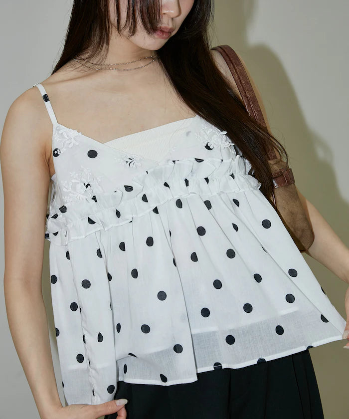 Floral Embroidery Detail Camisole Bustier Limited Edition