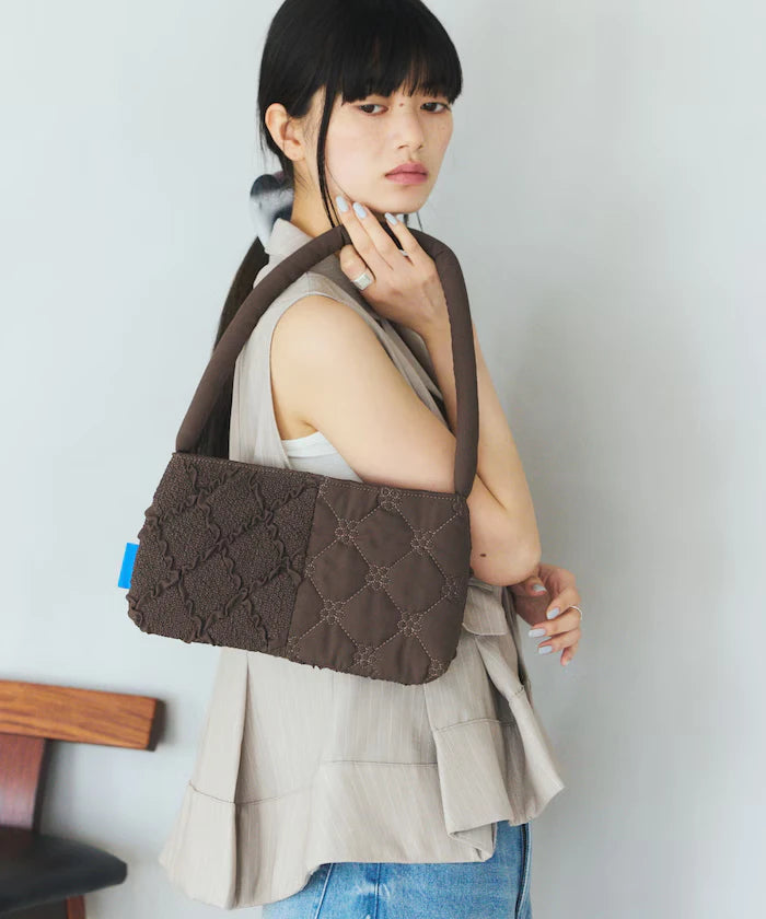 Flower Quilt Patchwork One Handle Bag