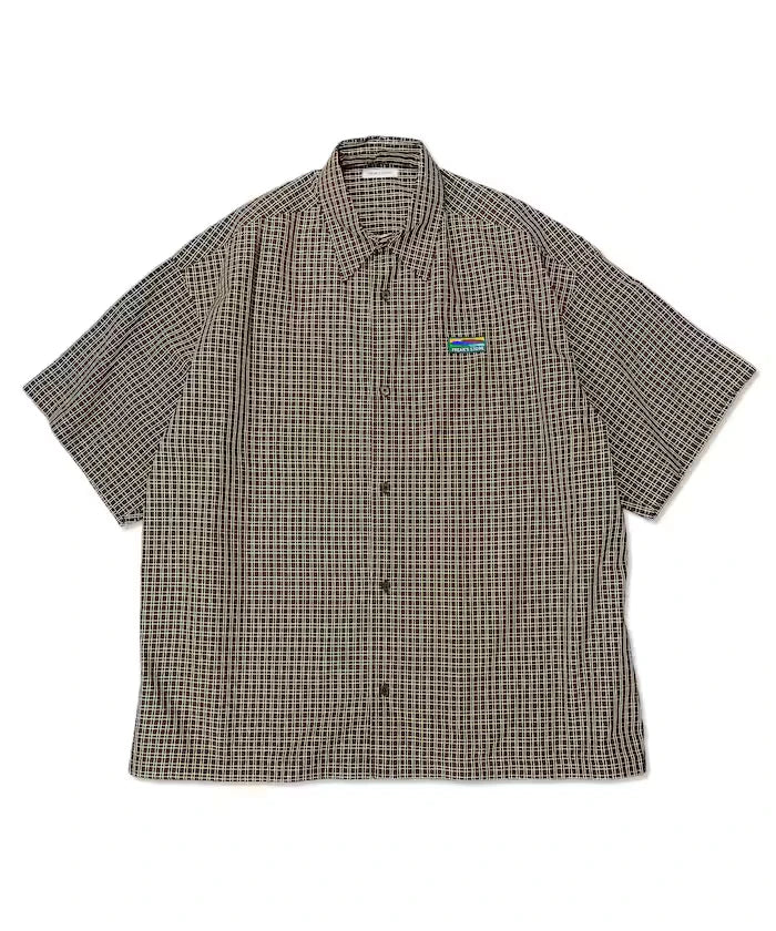 Relaxed Fit Regular Collar Short Sleeve Check Shirt