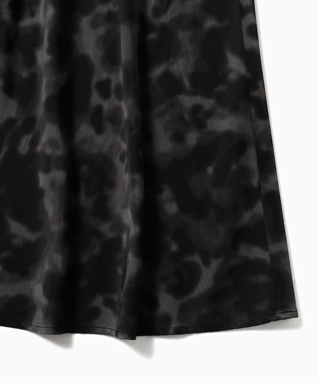 printed satin skirt (W)