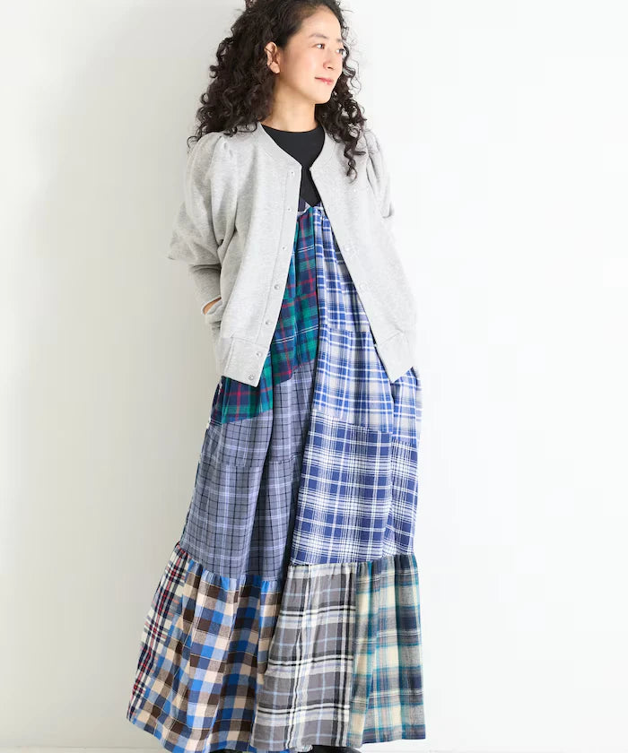 Vintage Remake Check Cami Dress