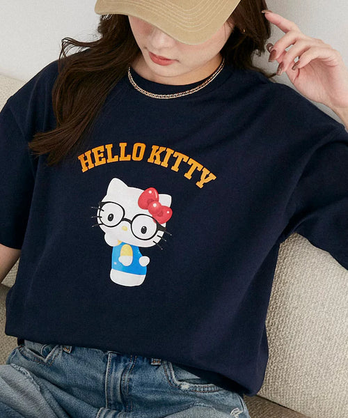 "SANRIO CHARACTERS" College Style Printed T-Shirt Limited Edition