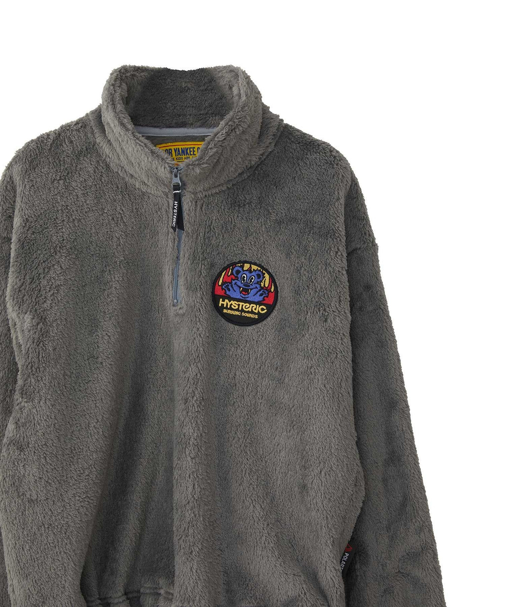 BURNING SOUNDS Patch Half Zip Sweat