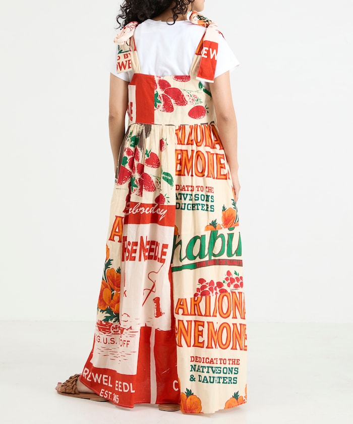 India FEEDBAG Print Shoulder Ribbon Camisole Dress