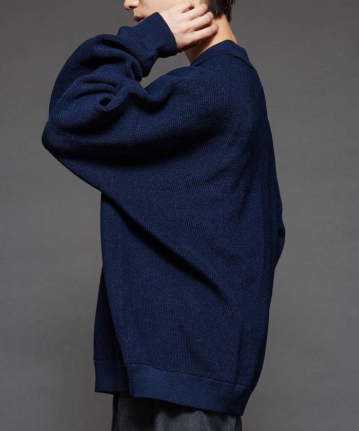 Relaxed Fit Cable Knit Polo Color Knit [Limited Release]