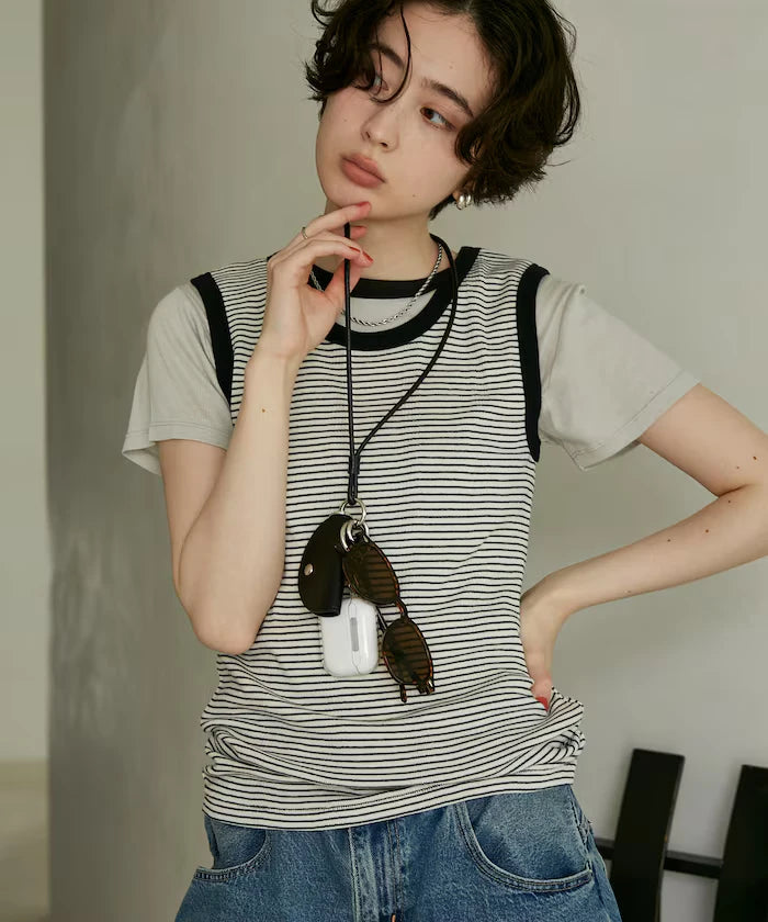 Glass Ring Multi Neck Strap