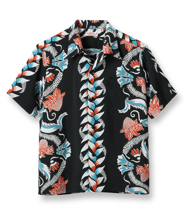 RAYON HAWAIIAN SHIRT “SUMMERING BORDER”