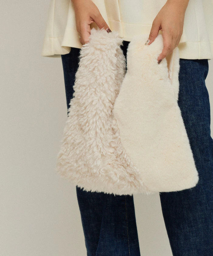 Faux Fur Combination Tote Bag