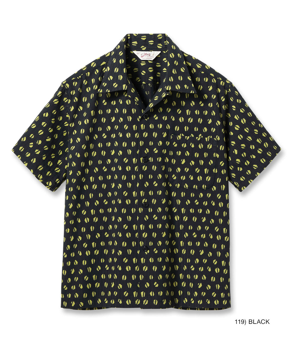 DOBBY COTTON OPEN SHIRT “BLUE MOUNTAIN”