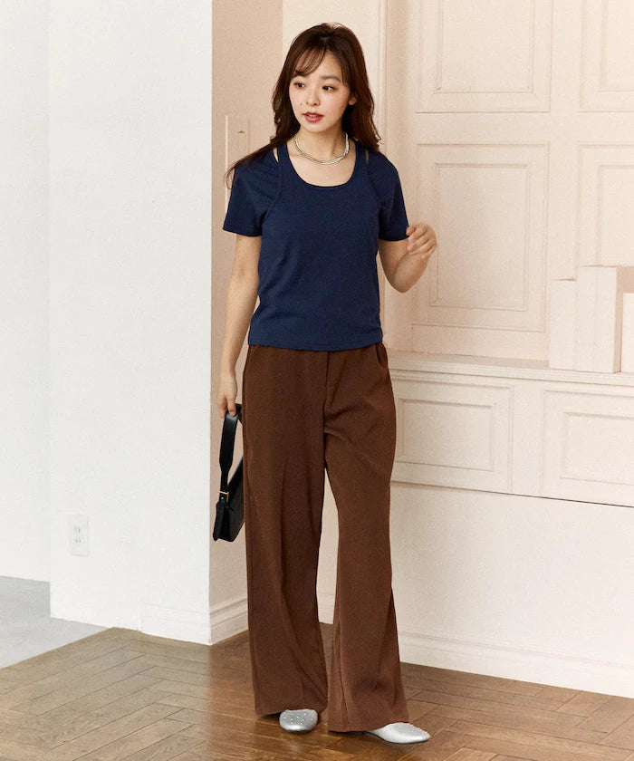 <Set Item> Tank Top Layered T-Shirt Limited Edition