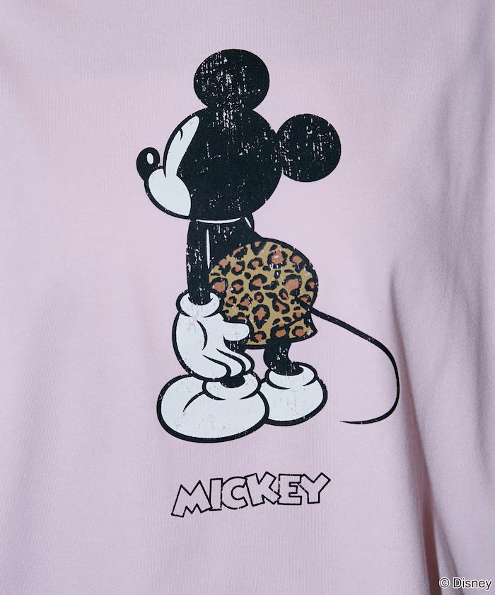 <Functional Material>Mickey Mouse & Minnie Mouse/Face T-Shirt Limited Edition