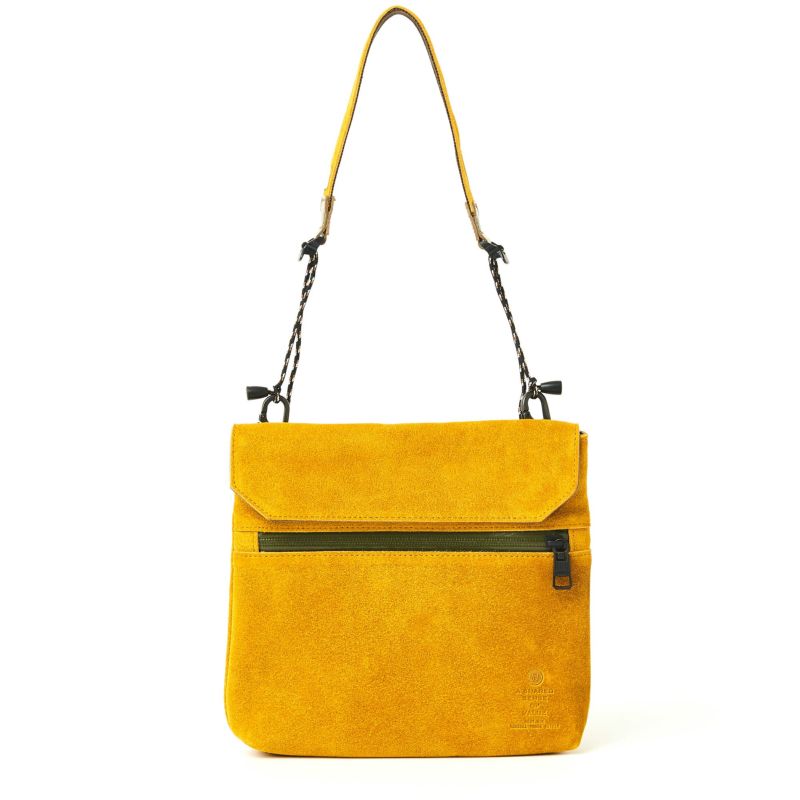 WATER PROOF SUEDE SACOCHE/MUSTARD