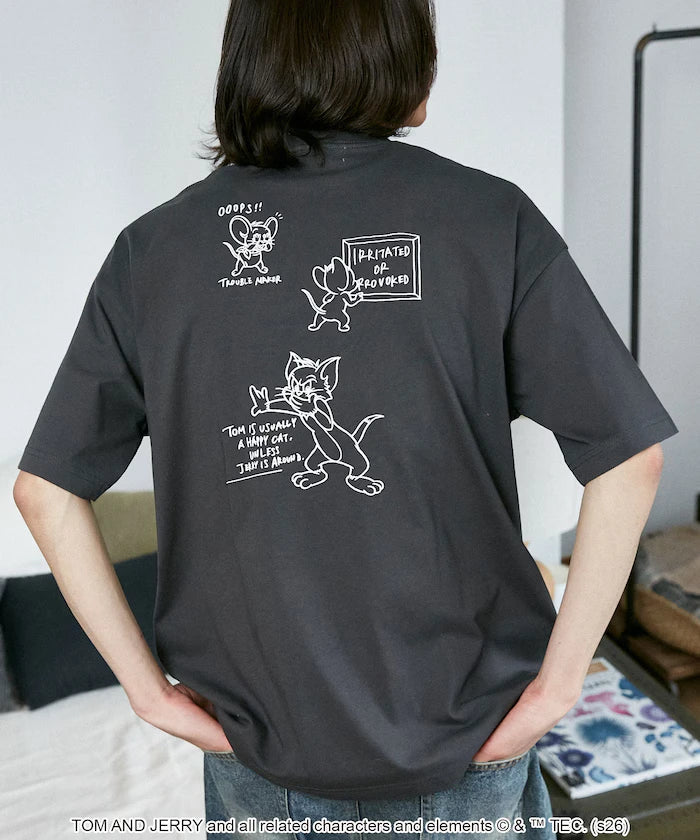 <Functional Material> TOM AND JERRY Graphic T-Shirt Limited Edition
