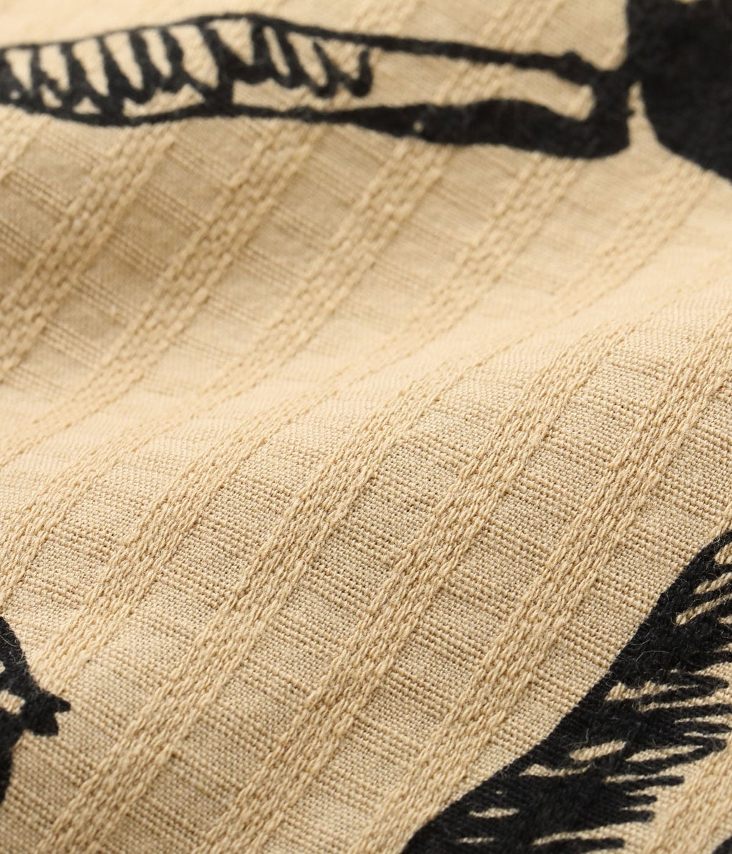 DOBBY COTTON OPEN SHIRT “CARIBBEAN”