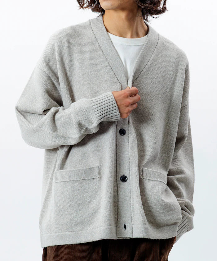 Relaxed Fit Easy Care Washable V-Neck Cardigan