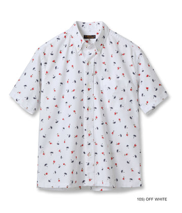 Cotton Oxford B.D. Shirt 'Hula Dancer'