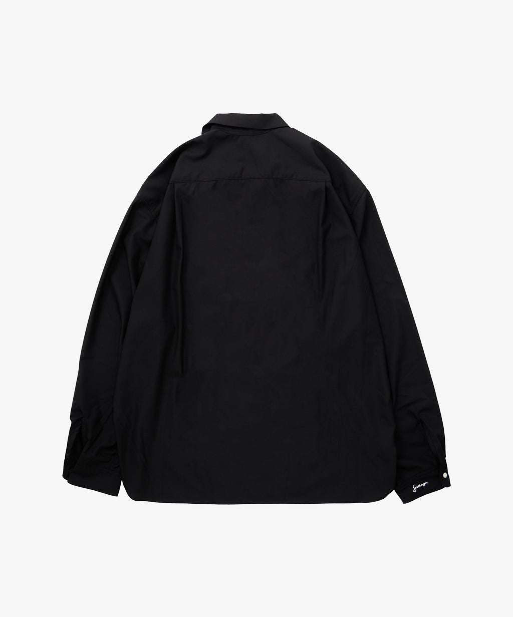 re-engineered overshirt black
