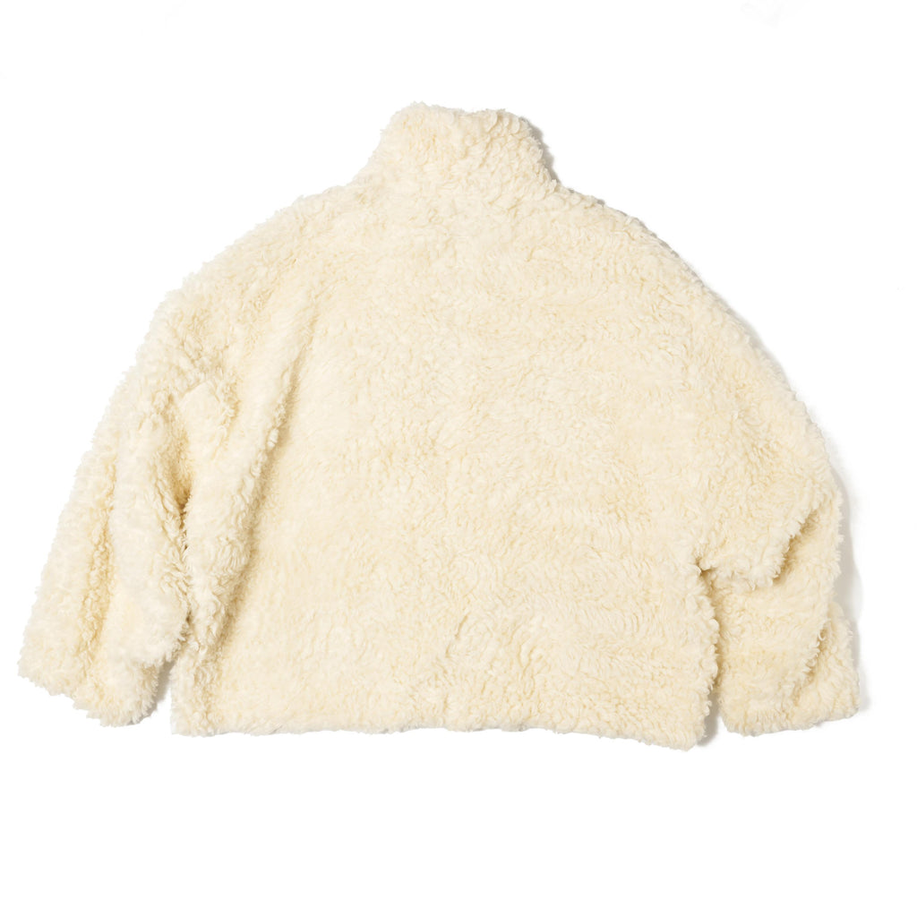 HEMP FAUX FUR ZIP-UP JACKET