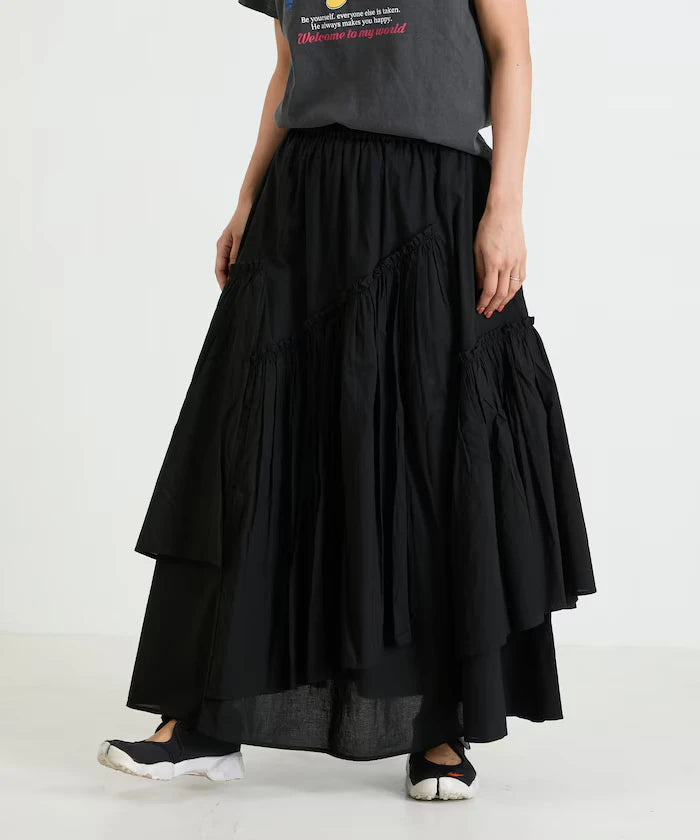 India Frill Maxi Gathered Skirt