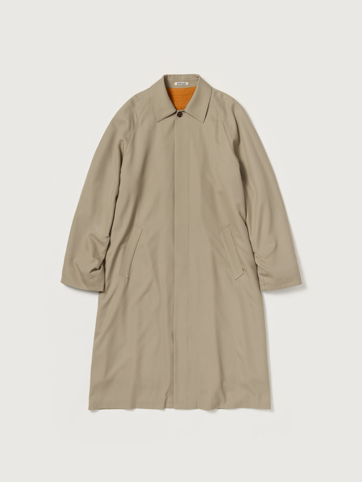 ULTRA FINE WOOL TWILL WOOL-LINED COAT