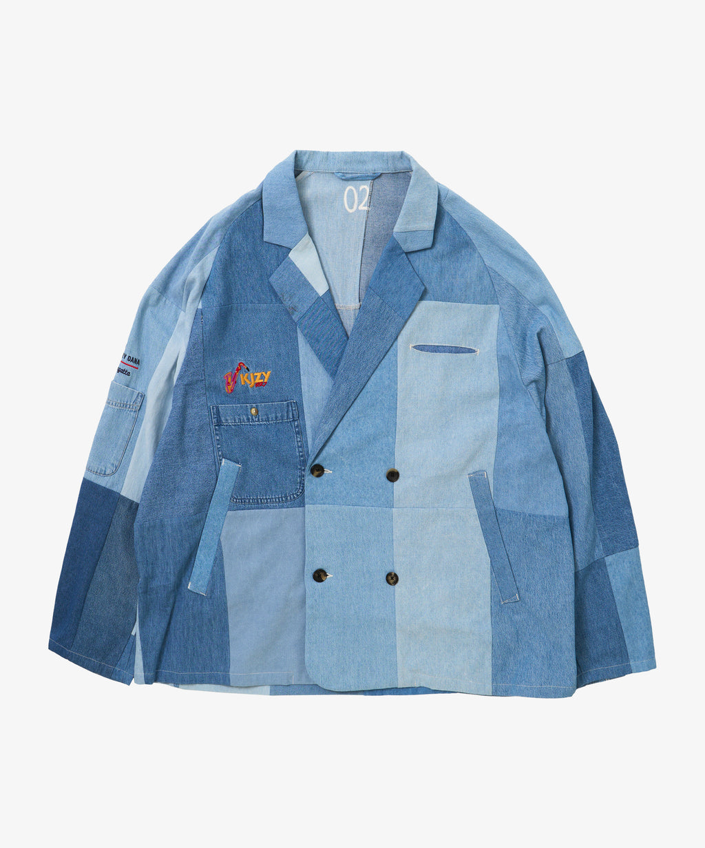 double breasted vintage denim shirts two