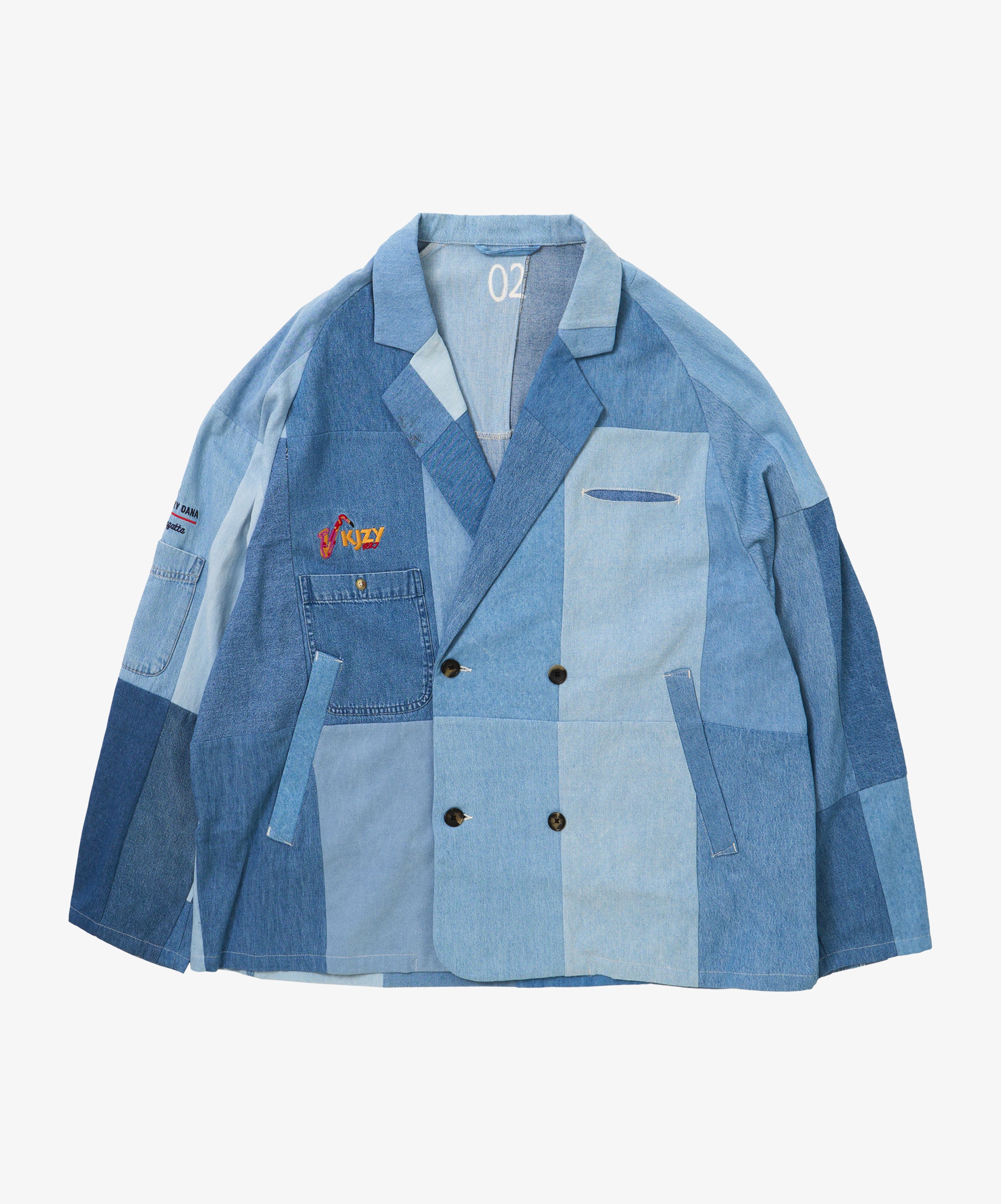 double breasted vintage denim shirts two