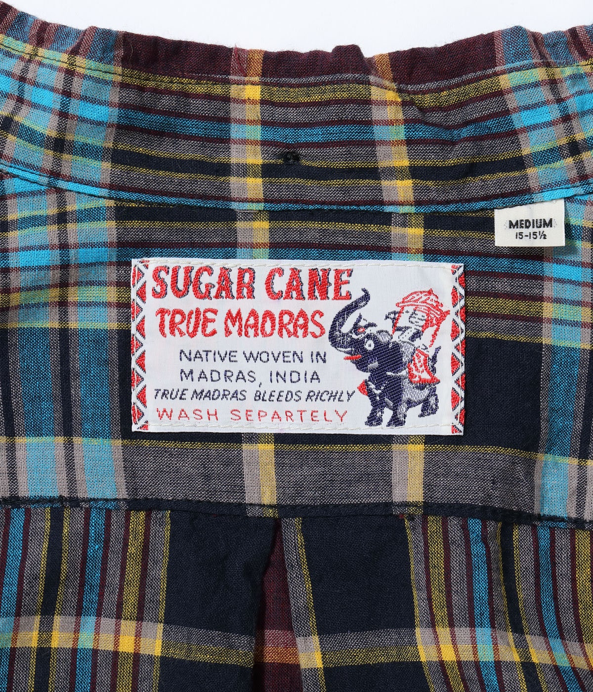 INDIA MADRAS CHECK BUTTON DOWN SHIRT