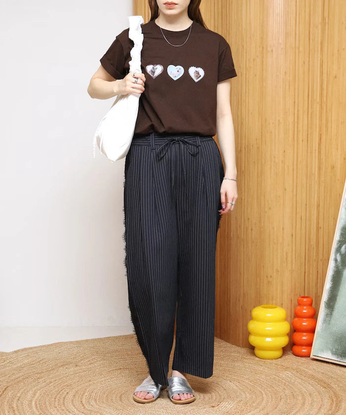 Organic Cotton Animal Heart Print T-Shirt