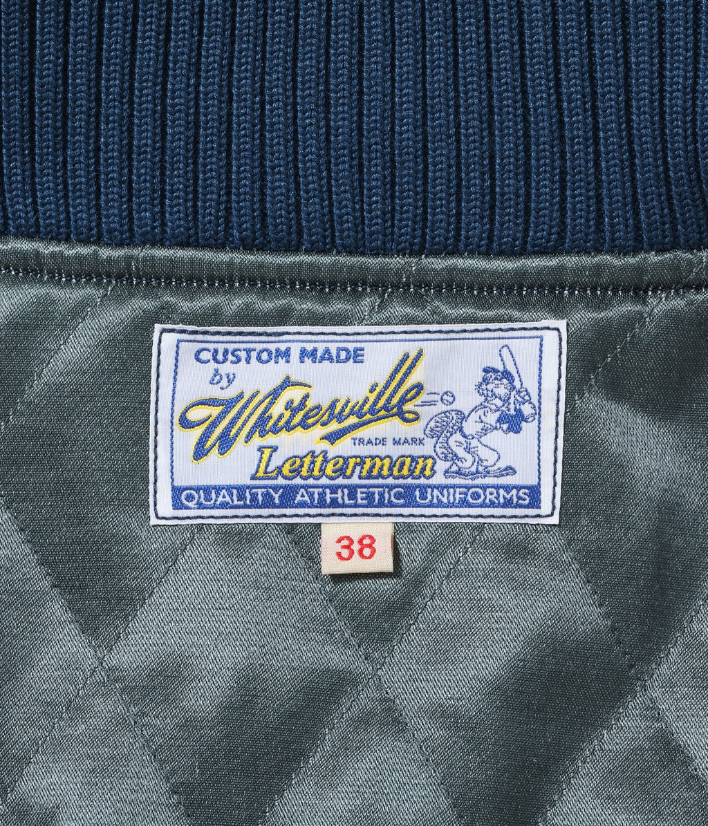 30oz. WOOL MELTON AWARD JACKET “BLUE PECKERS” (NAVY)