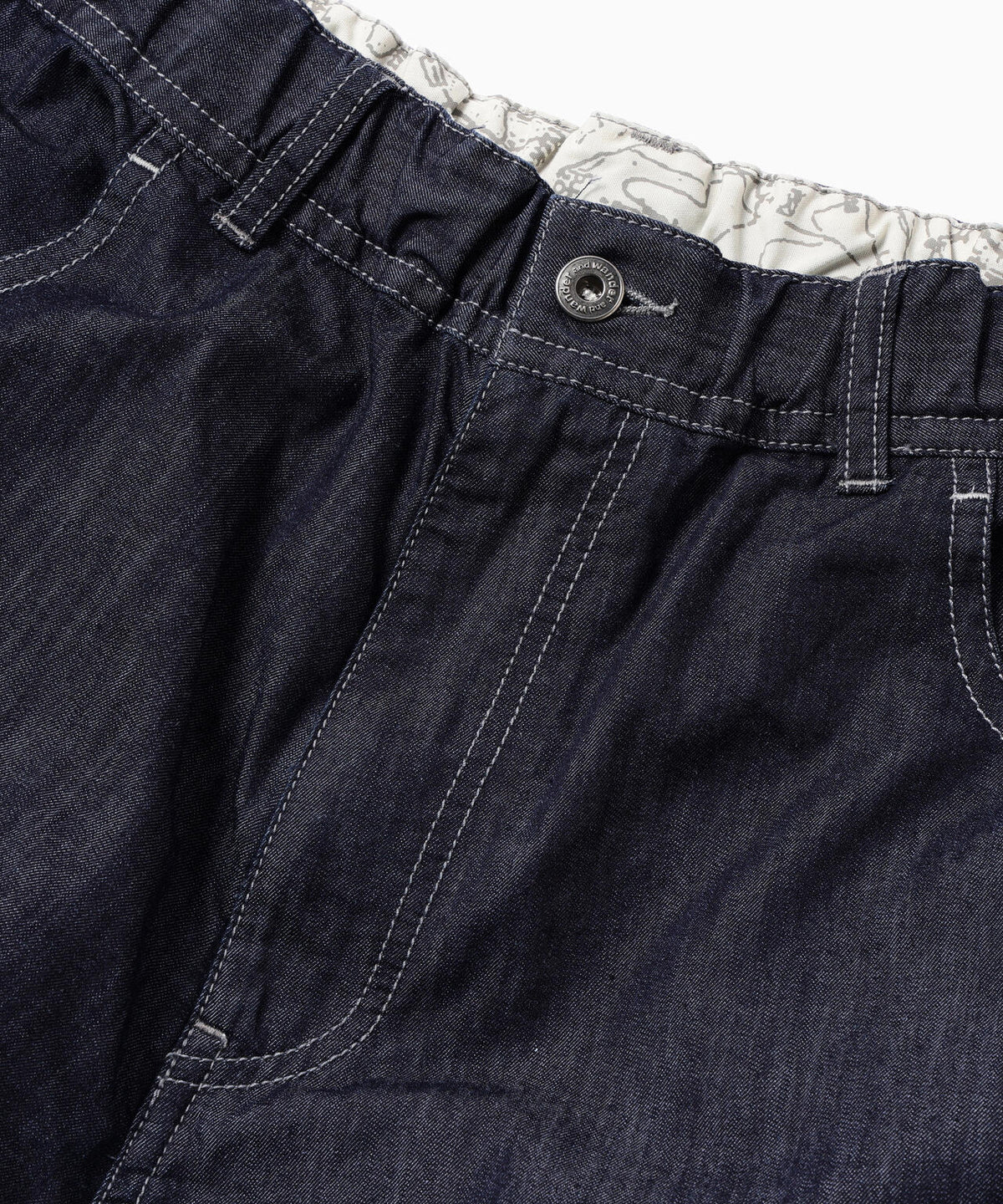 dry easy denim wide pants