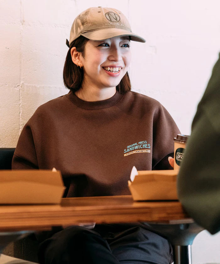 LANDER SANDWICHES×FREAK'S STORE/ Lander Limited Edition Big Silhouette Back Print Crewneck Sweat 【Limited Release】
