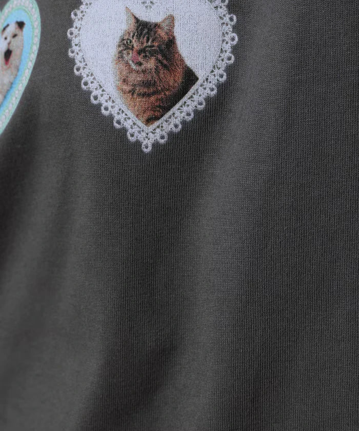 Organic Cotton Animal Heart Print T-Shirt
