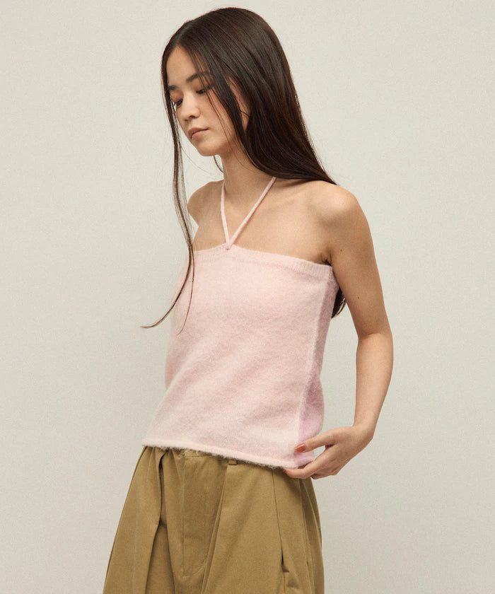 Alpaca Blend Bicolor Knit Vest