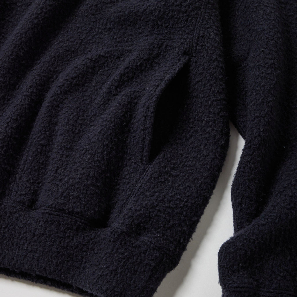 GL69593 / WOOL SUPER 140's FLEECE RAGLAN CREW NECK SHIRT