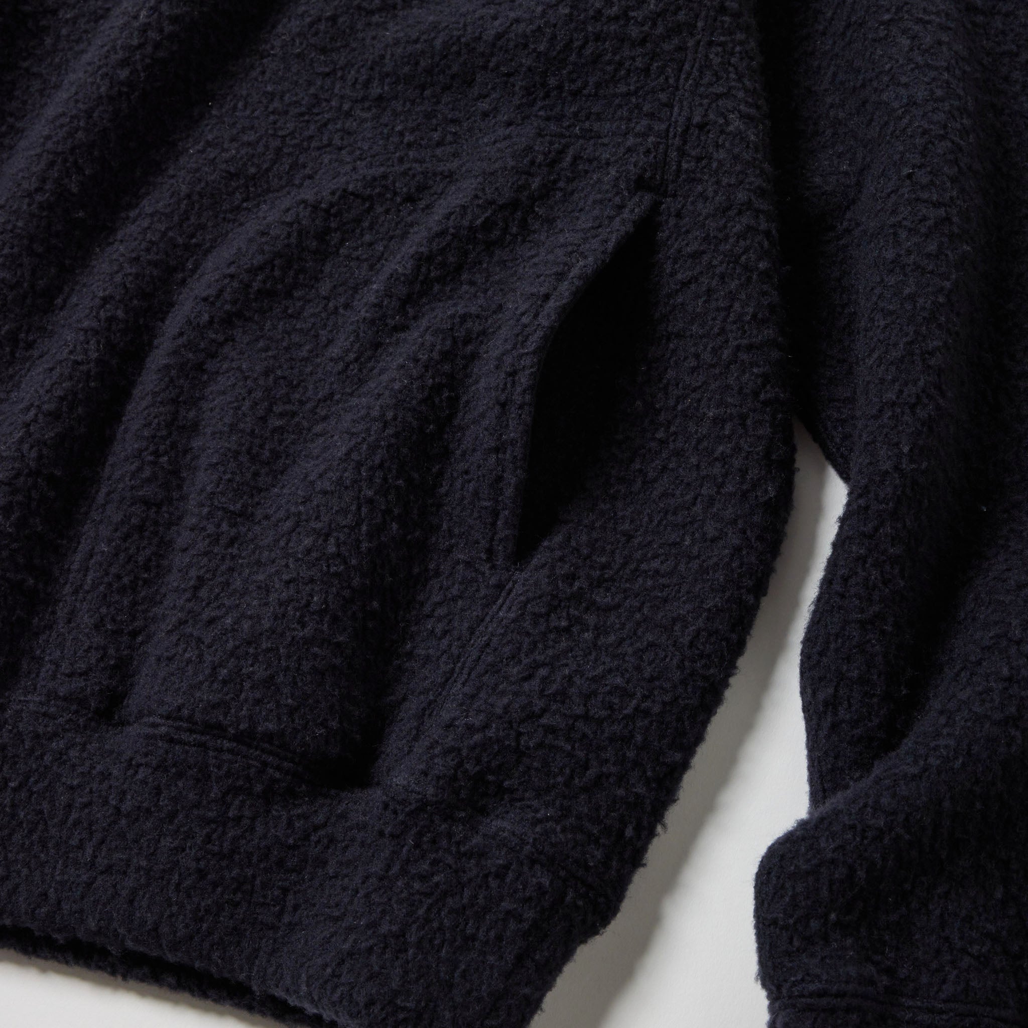 GL69593 / WOOL SUPER 140's FLEECE RAGLAN CREW NECK SHIRT
