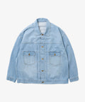 trucker jacket denim bleached