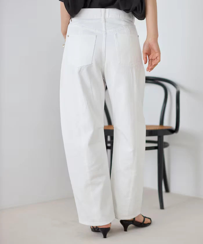 Heart Studs Curvy Denim / Wide Silhouette