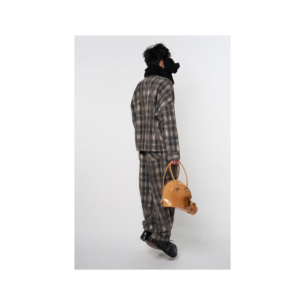 DUST FLOCKY PAJAMA PANTS：GREY