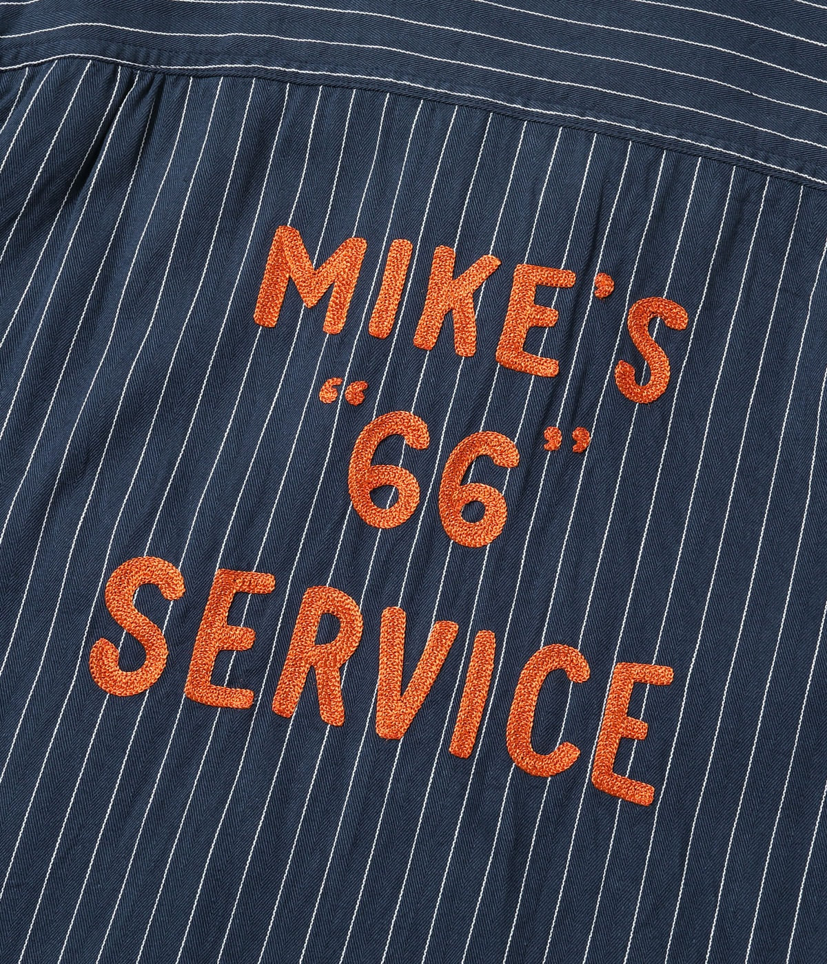 COKE STRIPE WORK SHIRT with CHAIN EMBROIDERED