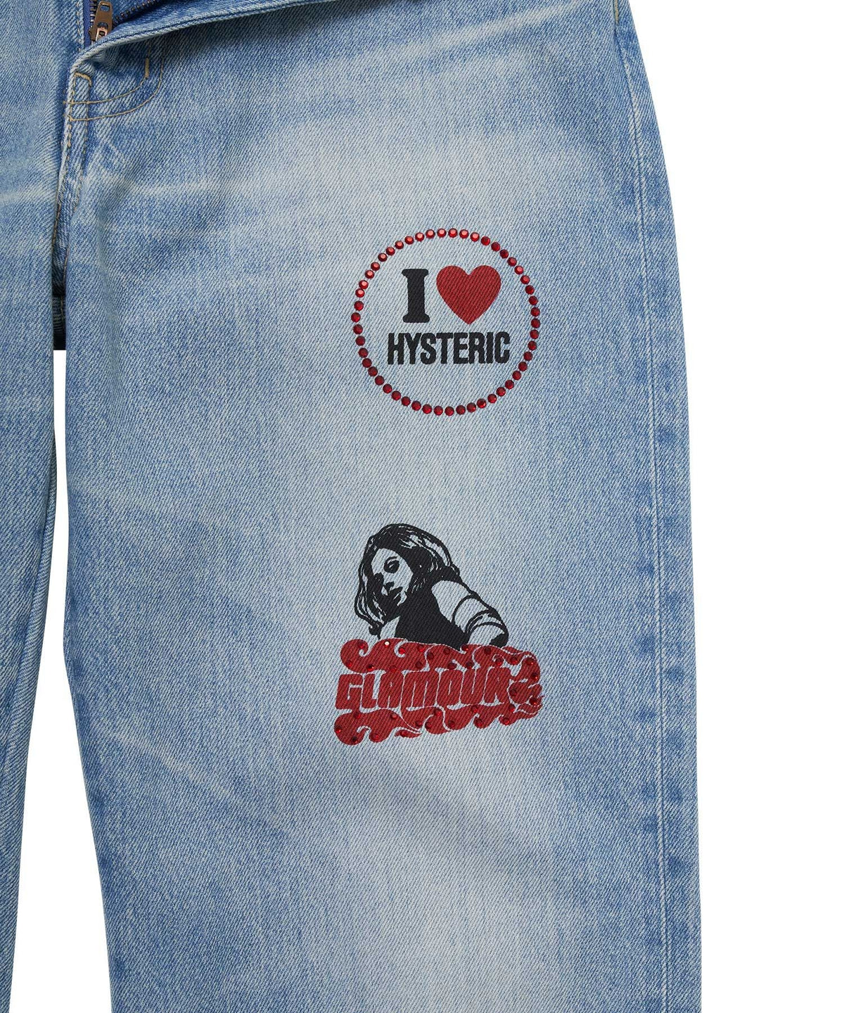 HYS Logo Straight Denim Pants