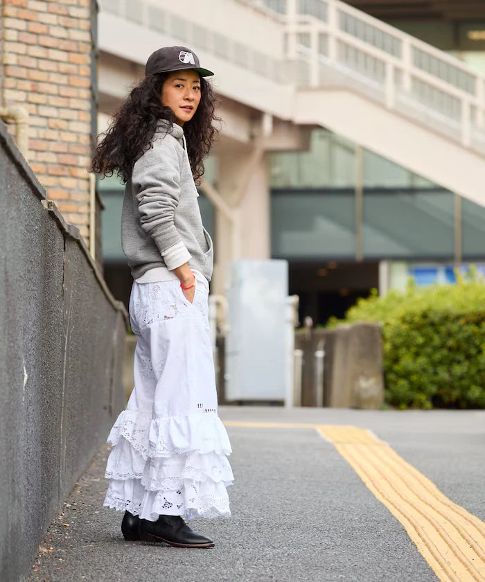 vintage lace tablecloth remake easy pants