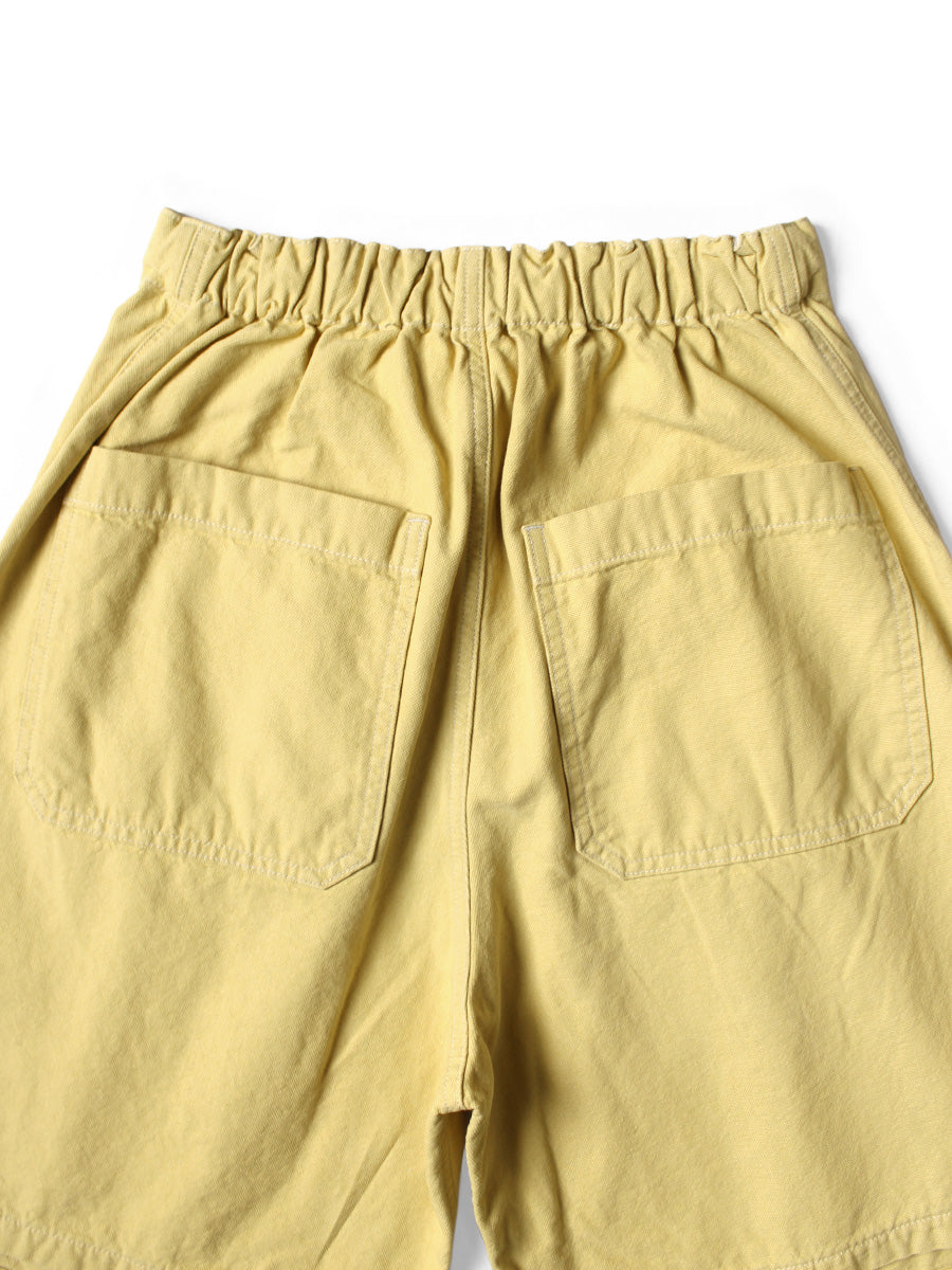 Canvas W Knee Easy Short Pants