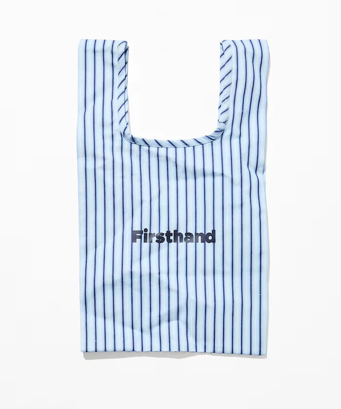 Stripe Print Canvas Market Bag
