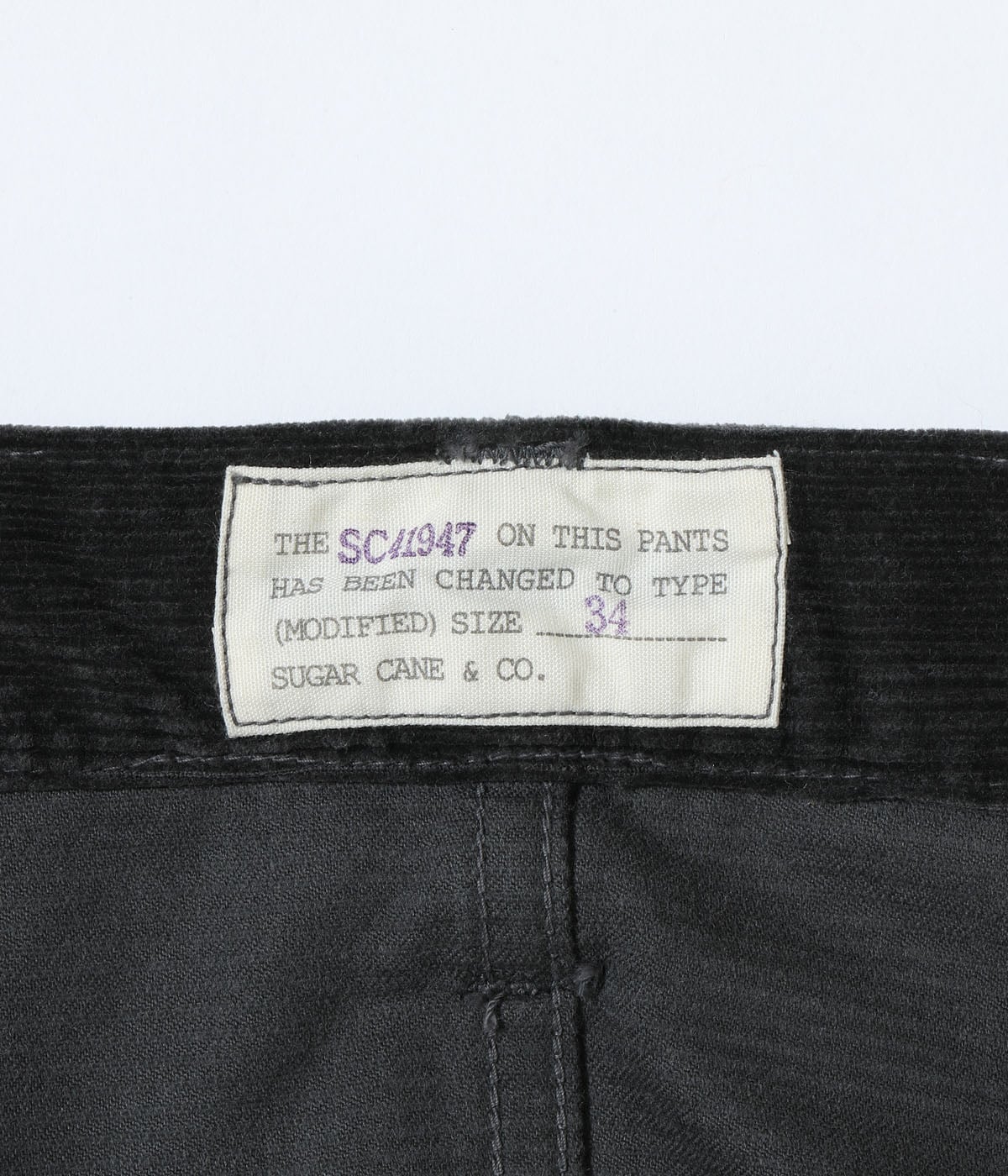 9W CORDUROY 5POCKET PANTS PIGMENT DYED