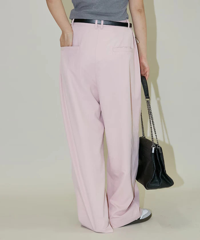 Color Tuck Slacks Pants Limited Release