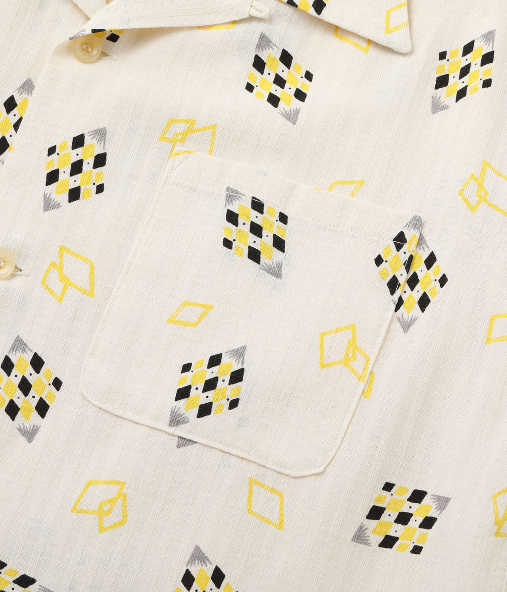 DOBBY COTTON OPEN SHIRT “DIAMOND”