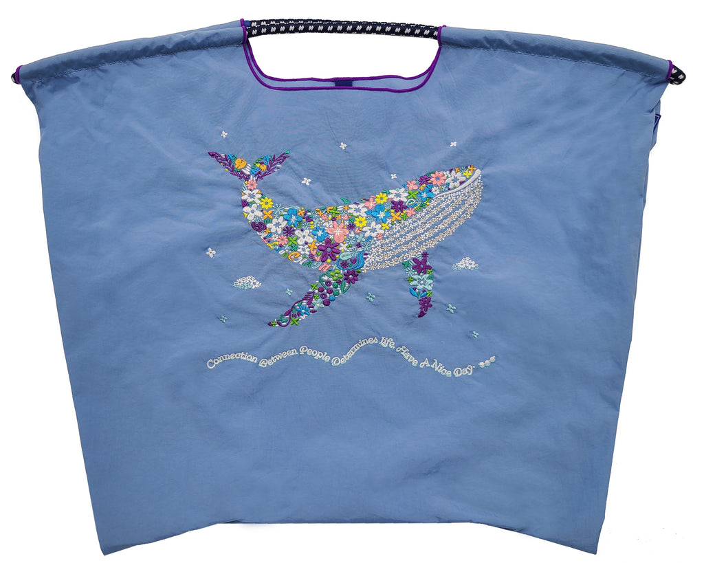 F.Whale(Flower Pattern Whale)L#74 Z/BLUE-301154