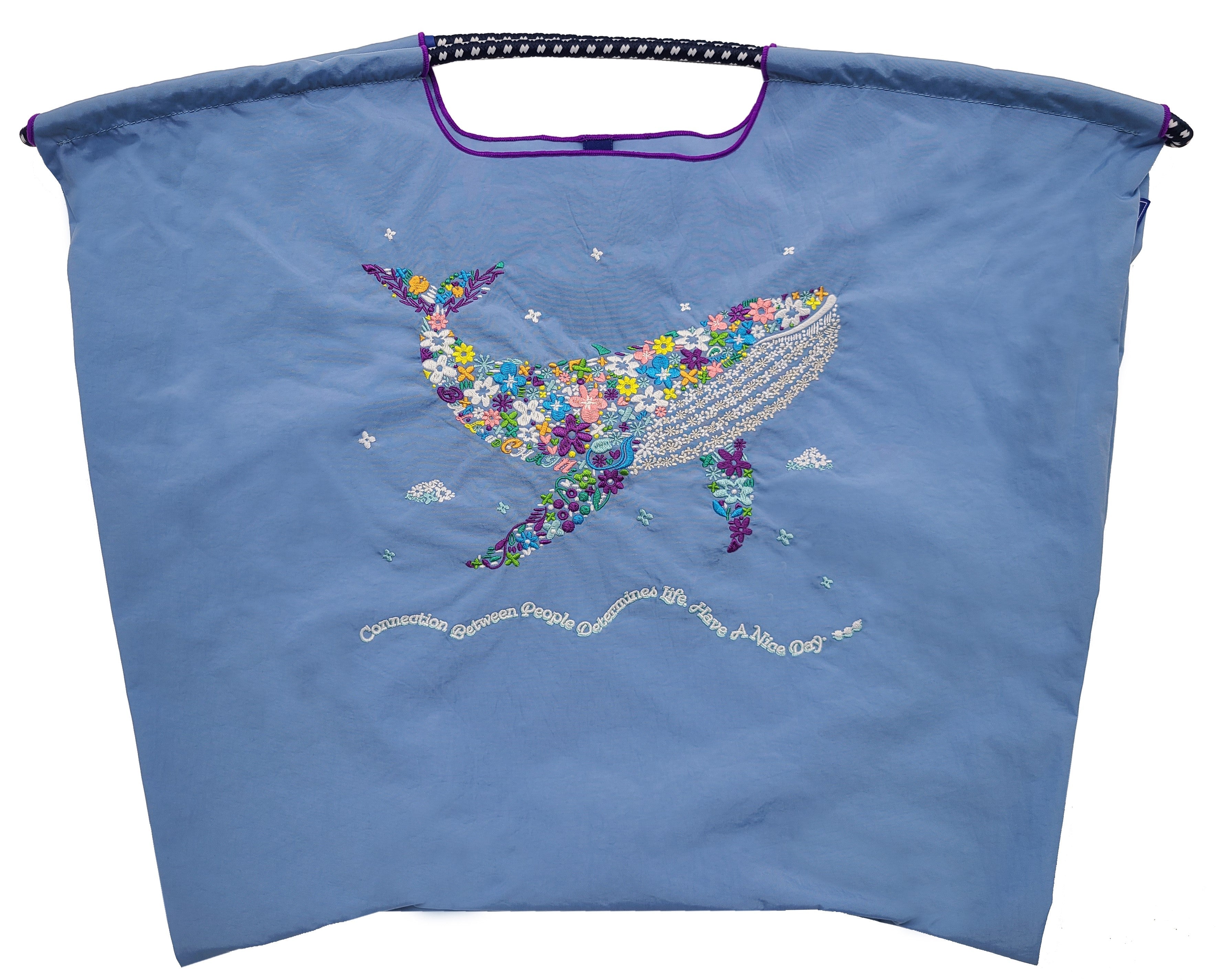F.Whale(Flower Pattern Whale)L#74 Z/BLUE-301154