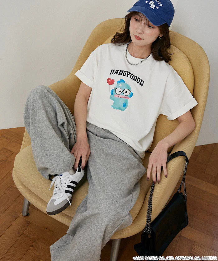 "SANRIO CHARACTERS" College Style Printed T-Shirt Limited Edition