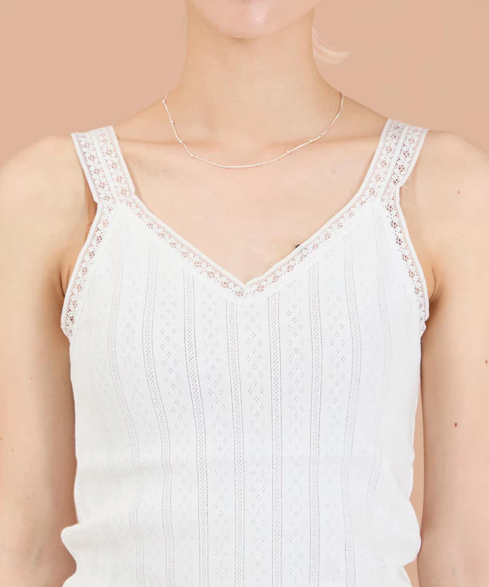Eyelet Lace V-Neck Camisole